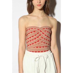 Pleasure Doing Business Heart Bustier size M